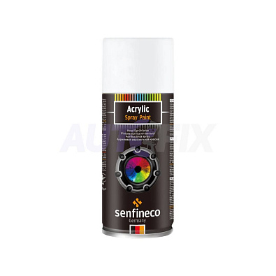SENFINECO краска-спрей акриловая White Matt (белая матовая) 400мл