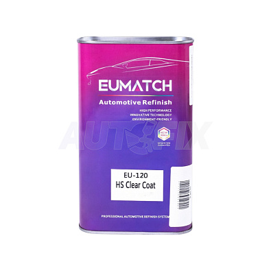 EUMATCH лак акриловый прозрачный EU-120 HS Clear Coat 1.0+0.5л