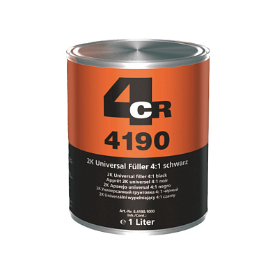 4CR 6.4190.1001 грунт-наполнитель 2K-Universal Fuller 4:1 черный 1.0+0.25л