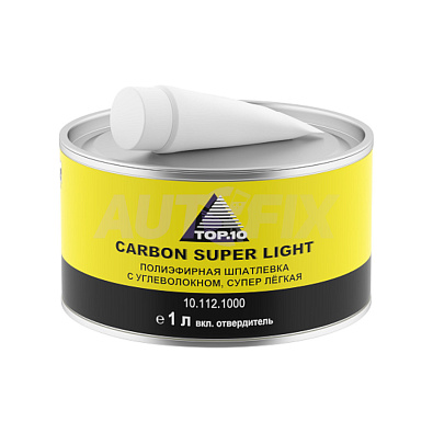 TOP.10 шпатлевка облегченная Carbon Super Light 1л