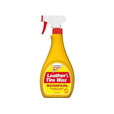 KANGAROO полироль Leather & Tire Wax с губкой для кожи и пластика 500мл