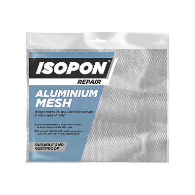 ISOPON сетка алюминиевая Aluminium Mesh для ремонта пластика 255*200мм