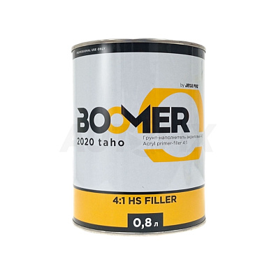 BOOMER грунт-наполнитель 2020 taho 4:1 HS Filler черный 0.8+0.2л