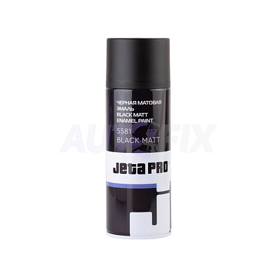 JETA PRO 1K краска-спрей 5581 черная матовая 400мл