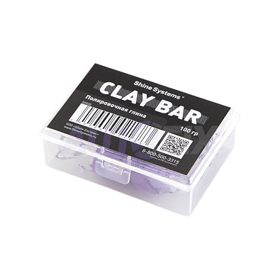 SHINE SYSTEMS полировальная глина Clay Bar 100гр
