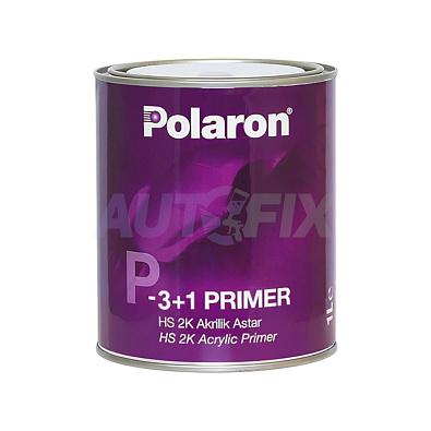POLARON грунт-наполнитель P 3+1 HS 2K черный с отвердителем 1.0+0.335л