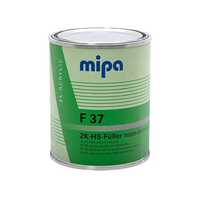 MIPA грунт-наполнитель F 37 2К-HS-Fuller nass-in-nass темно-серый 1.0+0.25л