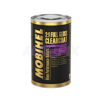 MOBIHEL лак бесцветный 2:1 FG anti-scratch с отвердителем 1.0+0.5л