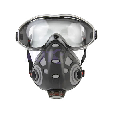 JETA SAFETY полумаска 9500 Air Optics в комплекте c очками размер L