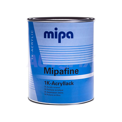 MIPA акриловая эмаль Mipafine 1K-Acryllack RAL 9005 матовая 1.0л