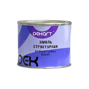 DEKART эмаль структурная 1K Structural Coat черная 0.40л