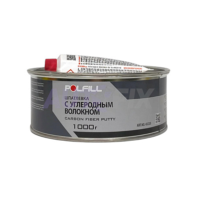 POLFILL шпатлевка с углеволокном CARBON 1.0кг