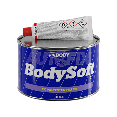 HB BODY шпатлевка 211 BodySoft мягкая наполняющая 0.25кг