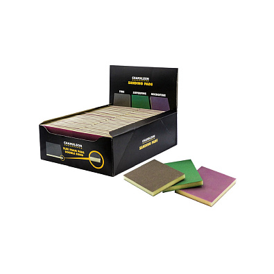 CHAMALEON 48051 губка абразивная 119*98мм коричневая FINE