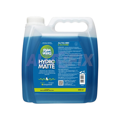 FOAM HEROES чернение для резины и пластика с SiO2 матовое Hydro Matte 3л