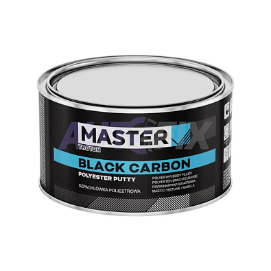 MASTER шпатлевка Black Carbon с карбоновым волокном 1000мл