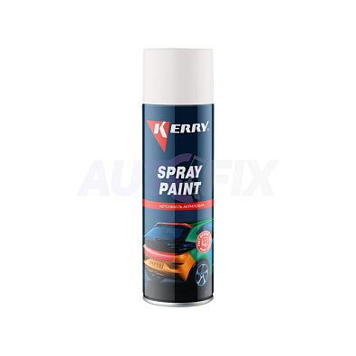 KERRY KR-614 эмаль акриловая Spray Paint белая матовая аэрозоль 650мл