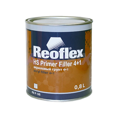 REOFLEX грунт акриловый с отвердителем HS 4+1 черный 0.8+0.2л