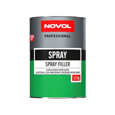 NOVOL шпатлевка Spray для нанесения распылением 0.8л/1.2кг