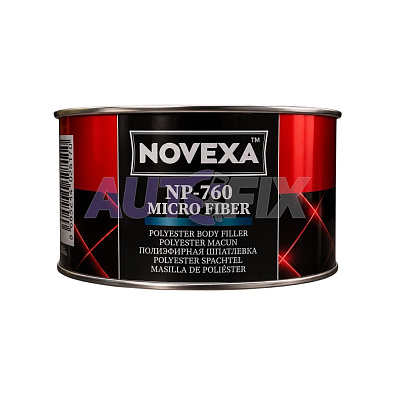 NOVEXA шпатлевка со стекловолокном NP-760 Micro Fiber 1.60+0.04кг