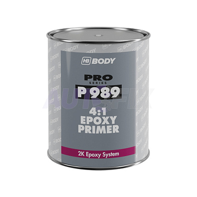 HB BODY грунт эпоксидный P989 Epoxy Primer серый с отвердителем H732 1.0+0.25л