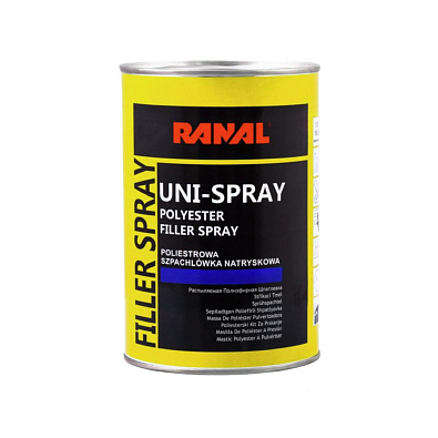 RANAL шпатлевка Uni-Spray распыляемая жидкая 1.2кг