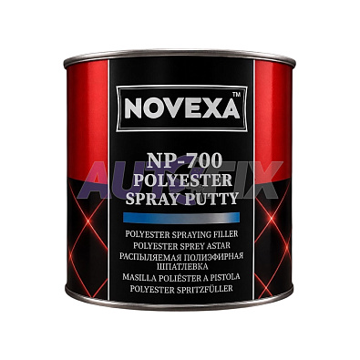 NOVEXA шпатлевка жидкая для напыления NP-700 Polyester Spray Putty 1.0л