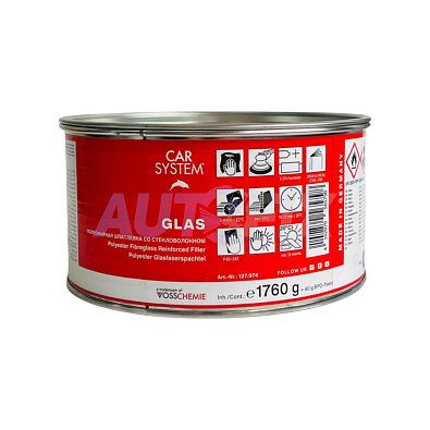 CAR SYSTEM шпатлевка полиэфирная 127974 Glas 1.8кг