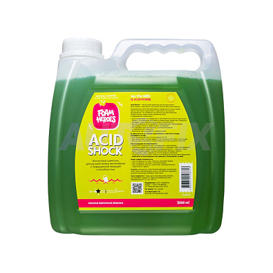 FOAM HEROES кислотный шампунь для ручной мойки Acid Shock 3л