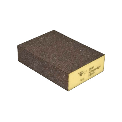 SIA губка абразивная 7991 69*98*26мм 4-хсторонняя fine желтая