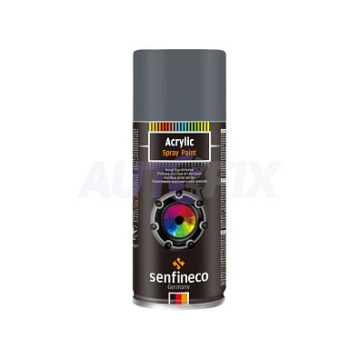 SENFINECO краска-спрей акриловая Grey Gloss (серая) 400мл