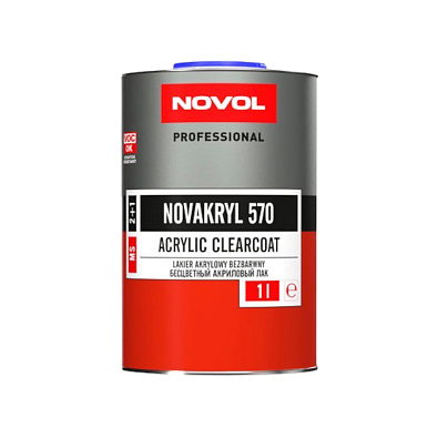 NOVOL лак акриловый Novacryl 570 MS с отвердителем 1.0+0.5л
