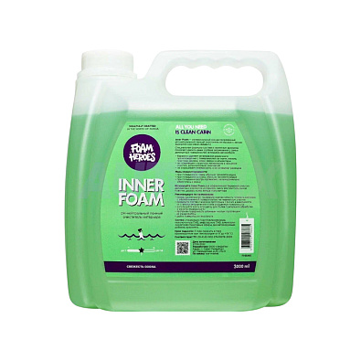 FOAM HEROES pH-нейтральный состав для химчистки салона Inner Foam 3л