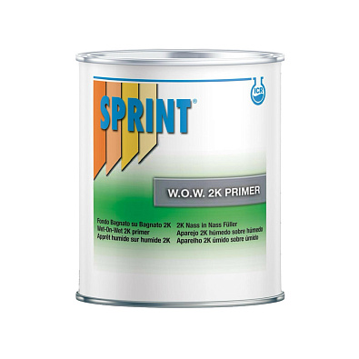 SPRINT грунт мокрый по мокрому F12 W.O.W. 2K Primer серый 1.0+0.2л