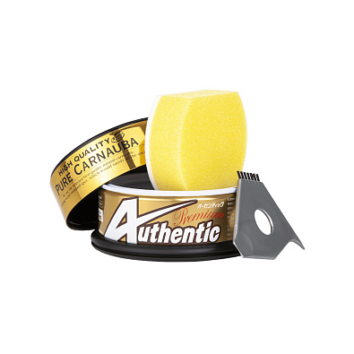 SOFT99 10162 полироль с воском карнауба New Authentic Premium 200гр