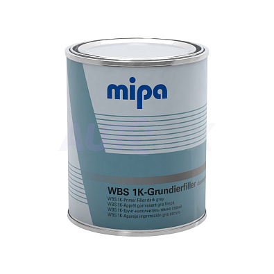MIPA грунт-наполнитель водный WBS 1К-Grundierfiller темно-серый 1.0л