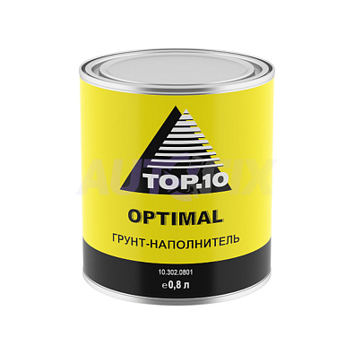 TOP.10 грунт-наполнитель HS Optimal 4:1 белый 0.8+0.2л