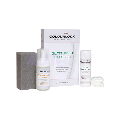 COLOURLOCK LZ-11004 набор для очистки и защиты кожи Glattleder Pflegeset